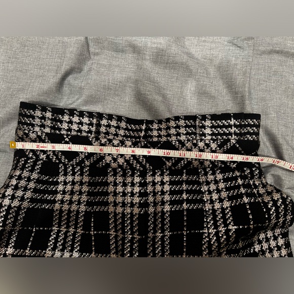 NY&CO Palazzo Pant Black Plaid Metallic 7th Avenue - Picture 8 of 15